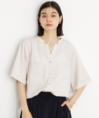 秋色入荷／インしなくても決まる】ダブルポケット5分袖シャツ
