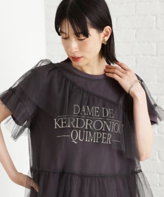【セットアイテム】チュール×ロゴＴシャツ／洗える（２００２５３０１２１）