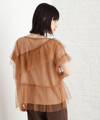 【セットアイテム】チュール×ロゴＴシャツ／洗える（２００２５３０１２１）