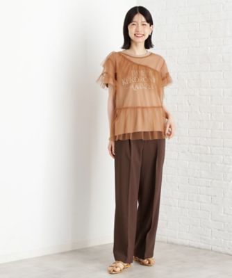 【セットアイテム】チュール×ロゴＴシャツ／洗える（２００２５３０１２１）