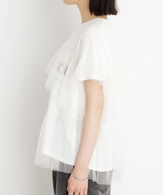 【セットアイテム】チュール×ロゴＴシャツ／洗える（２００２５３０１２１）