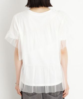 【セットアイテム】チュール×ロゴＴシャツ／洗える（２００２５３０１２１）