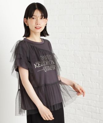 【セットアイテム】チュール×ロゴＴシャツ／洗える（２００２５３０１２１）