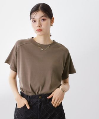 【SALE】THE SHOP TK (Women)/ザショップティーケー ラグランスリーブTシャツ【洗濯機OK/UVケア】(2002530152) チャ042 トップス【三越伊勢丹/公式】