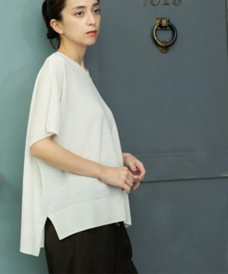 ＜OPAQUE.CLIP (Women)＞《５色展開／Ｓ－ＬＬサイズ》リラクシーメッシュニット【洗濯機洗い可】（２００２５３０１５５）