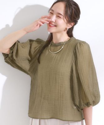 グリーン系 13号 レディースのシャツ・ブラウス | 三越伊勢丹