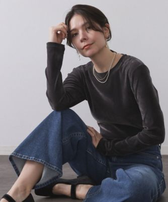 OPAQUE.CLIP (Women)/オペークドットクリップ フロッキーチュールトップス(2002530297) グレー014 【三越伊勢丹/公式】