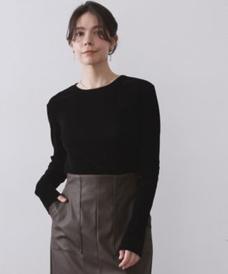 OPAQUE.CLIP (Women)/オペークドットクリップ フロッキーチュールトップス(2002530297) クロ019 【三越伊勢丹/公式】