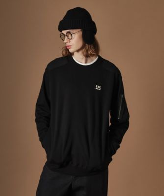 【即完sサイズ❗️】美品‼️STONE 　スウェットトレーナー トレーナー ポンチスウェード ヒゲ刺繍 クルーネック トレーナー