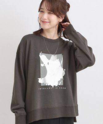 SHOO LA RUE (Women)/シューラルー 選べる4柄 グラフィックアソート裏毛スウェット(2002530514) グレー314 トップス【三越伊勢丹/公式】