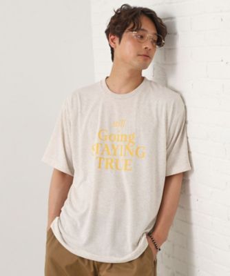 ポリ麻プリント半袖Ｔシャツ【洗濯機ＯＫ】（２００２５３０６１７）
