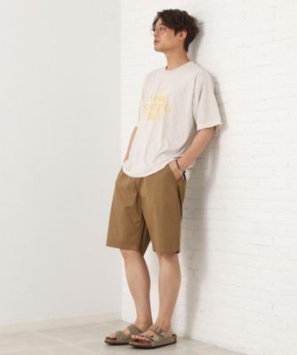 ポリ麻プリント半袖Ｔシャツ【洗濯機ＯＫ】（２００２５３０６１７）