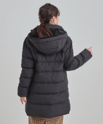 洗濯機可／撥水】フェイクファーフード ロングダウン