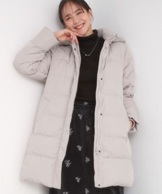 SHOO LA RUE (Women)/シューラルー【洗濯機可/S-LL】フェイクファーフード ロングダウン(2002530661) ベージュ053 コート・ジャケット【三越伊勢丹/公式】