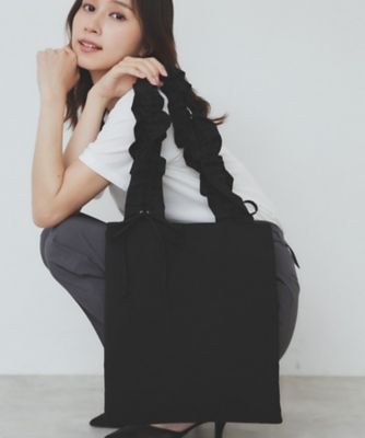 A4サイズ収納可能】持ち手フリルトートバッグ（2002530728