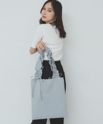 ハンドメイド　シェル素材　ハンドバッグ 2WAY・軽量]配色ガセットコンパクトバッグ(トートバッグ) | MK