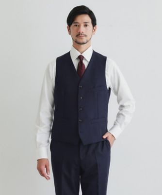 TAKEO KIKUCHI (Men)/タケオキクチ 鱗紋 ベスト(2002530739) アオ094 【三越伊勢丹/公式】