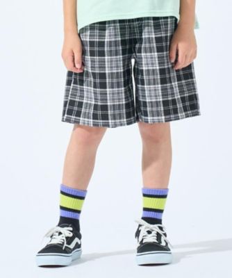 トゥジュー リネンジャケット ハーフパンツ チェック 総柄 定価10万 100－150cm】チェッククライミングハーフパンツ