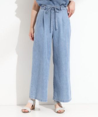美品♡伊太利屋/ストレッチセミフレアデニム/ロゴワッペン/チャコール/9号 セール】《在庫限り》フラッシャー付オリジナルストレートデニム