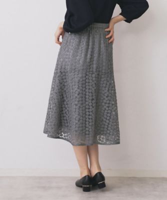 D&G 花柄シルクマーメイドスカート未使用品 GU公式 | フラワープリントマーメイドロングスカート