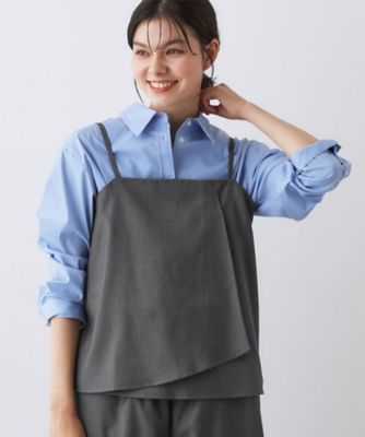 ＜Dessin (Women)＞【セットアップ可・洗える】アシメキャミソール（２００２５３０９４６）