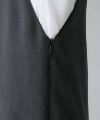 洗える／肩紐調節可能】パウダーキャミワンピース