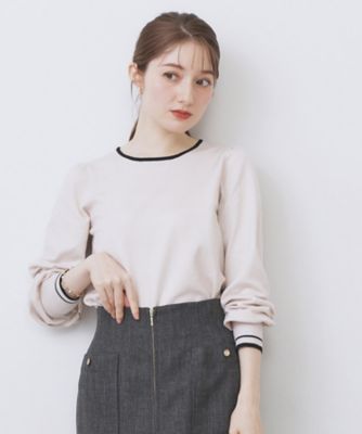 新品　gasa ガサグルー　パフスリーブニット バイカラーパフスリーブニット【洗濯機OK