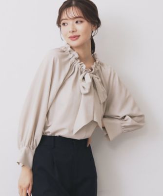 美品✨スカルスタジオ SKALL オーガニックコットン フリルギャザーブラウス 美品✨スカルスタジオ SKALL オーガニックコットン フリル