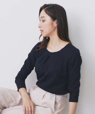 【SALE】index (Women)/インデックス フロントタックトップス【洗濯機洗い可/UVケア】(2002530977) アオ094 【三越伊勢丹/公式】