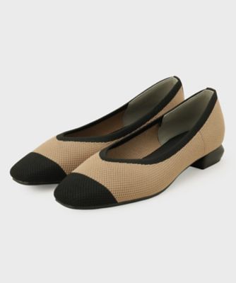 【SALE】OPAQUE.CLIP (Women)/オペークドットクリップ ニットフラットパンプス(2002531015) ベージュ552 靴【三越伊勢丹/公式】