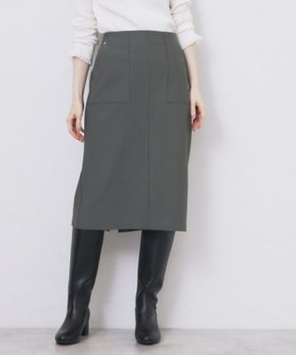 ＜index (Women)＞ストレッチタイトスカート【洗濯機ＯＫ／防シワ／抗ピル】《Ｓ～３Ｌ》（２００２５３１０２５）