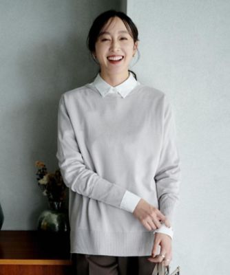 【美品】OAKLEY ベスト ラメ調 薄手 春夏 立体編み フェイクレイヤード ラグスタイル LUXSTYLE メッシュ編みルーズサイズクルーネック
