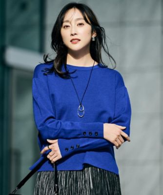 アンサンブル可／洗える】ウールミラノリブニット