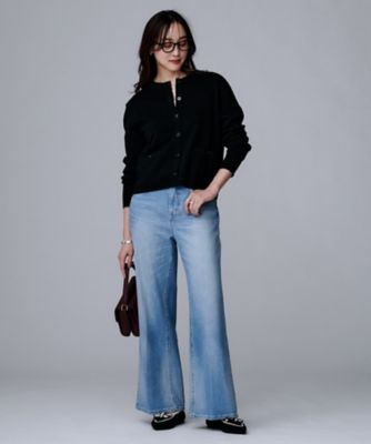 アンサンブル可／ジャケット風】ウールミラノリブカーディガン