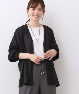 ＜Reflect (Women)＞【体型カバー】シャツ風カーディガン（２００２５３１７１３）