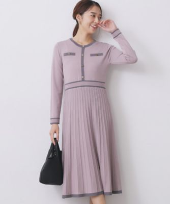 エポカ●極美品●ハイゲージサマーニット バイカラーフレアワンピース 手洗い可 M バイカラーニットキャミワンピース【SALE】 – SELECT MOCA