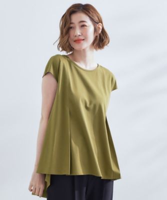 美品　プリーツプリーズ モザイク総柄 フレンチスリーブ カットソー PLEATS PLEASE(プリーツプリーズ) プリーツフレンチスリーブ