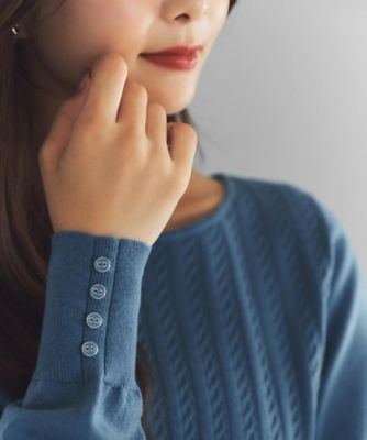 ヨウジヤマモト クルーネックケーブルニット yohji yamamoto - SIDE STRING DETAIL TURTLENECK （GRAY