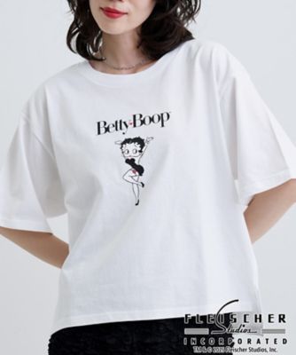 Betty Boop（TM）】センタープリントワイドTシャツ