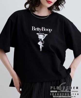 Betty Boop（TM）】センタープリントワイドTシャツ