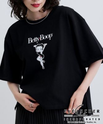 Betty Boop（TM）】センタープリントワイドTシャツ