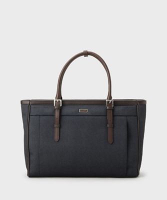 TAKEO KIKUCHI (Men)/タケオキクチ メランジピンヘッド ブリーフトート(2002532484) アオ094 旅行用かばん・バッグ【三越伊勢丹/公式】