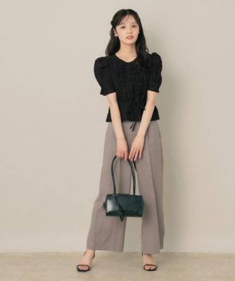 フリル5分袖ブラウス（2002532522） | COUTURE BROOCH