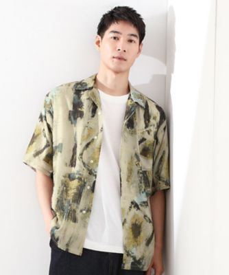 MOMENTEL アートプリント 半袖Tシャツ アートプリントtシャツ Tシャツ レディース トップス 半袖・(100