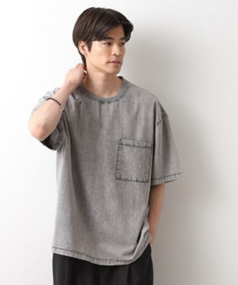 THE SHOP TK (Men)/ザ ショップ ティーケー ライトデニム半袖Tシャツ【洗濯機OK】(2002532661)