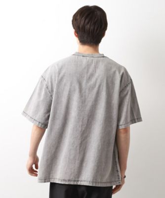 ライトデニム半袖Ｔシャツ【洗濯機ＯＫ】（２００２５３２６６１）
