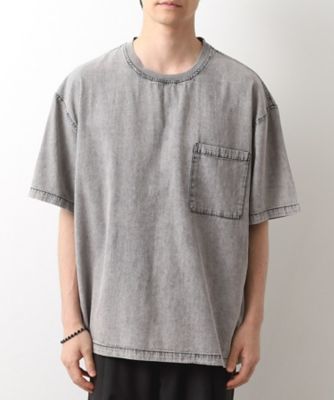 ライトデニム半袖Ｔシャツ【洗濯機ＯＫ】（２００２５３２６６１）