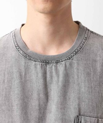 ライトデニム半袖Ｔシャツ【洗濯機ＯＫ】（２００２５３２６６１）