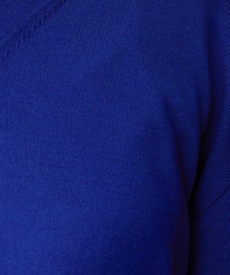 美品✨ラウンジドレス　ウール100% 洗える　Ｖネックニット　オーバーサイズ　F 洗える／薄手／ウール100％】Vネックロングウールニット