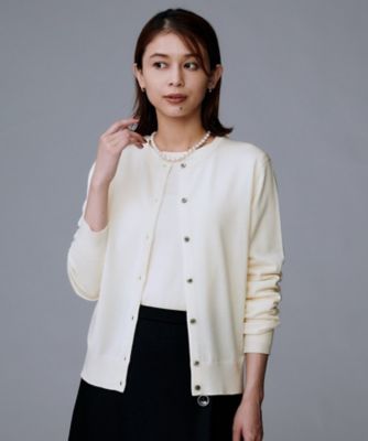 未使用・タグ付　エポカ　アンサンブル　カーディガン　ノースリーブ　2点　シルク混 洗える／アンサンブル可／ウール100％】ウールクルーカーディガン